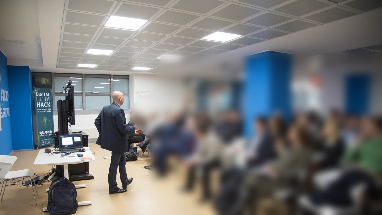 La sala del TIM WCAP di Bologna durante un incontro di Social Selling Institute